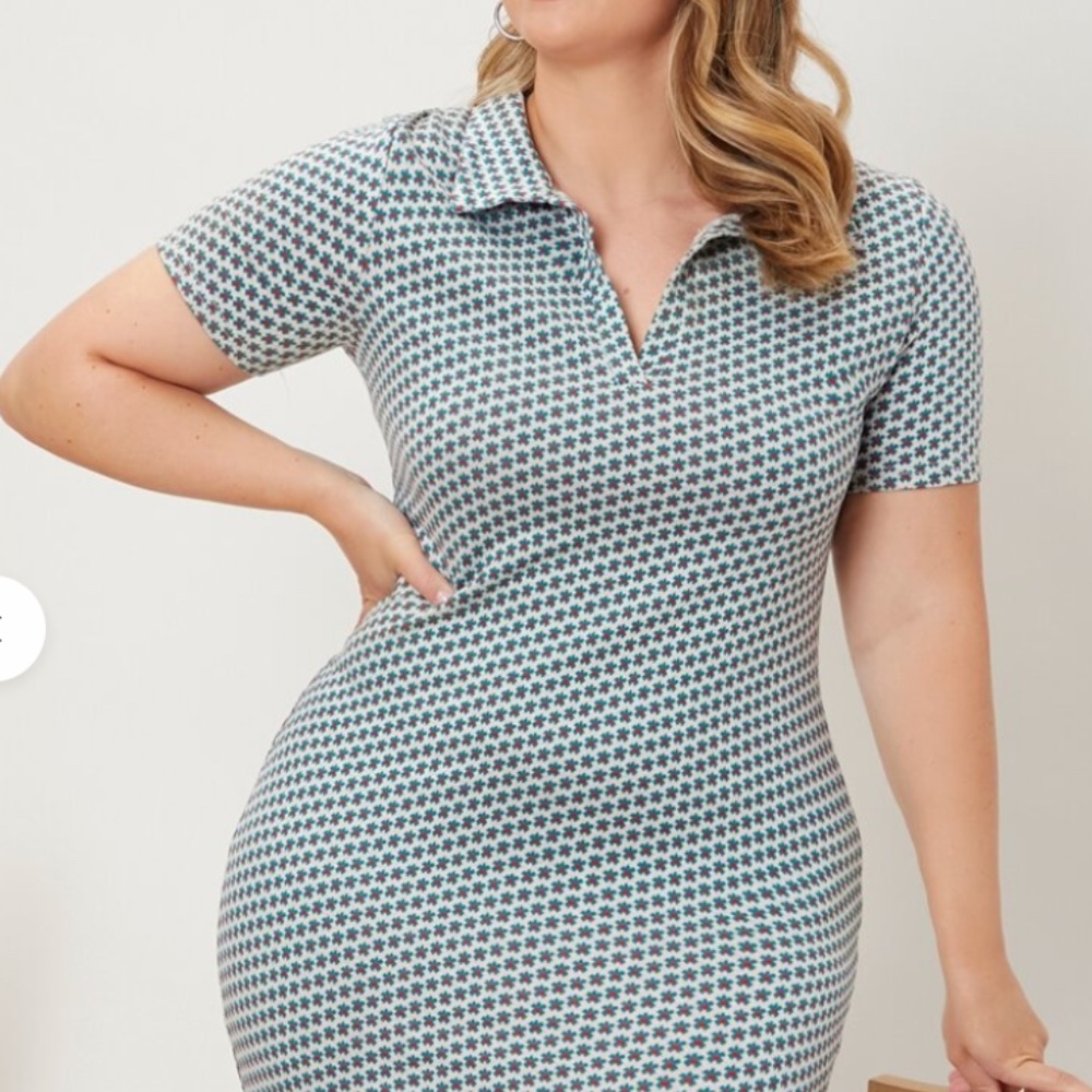 Allover Print Bodycon Dress